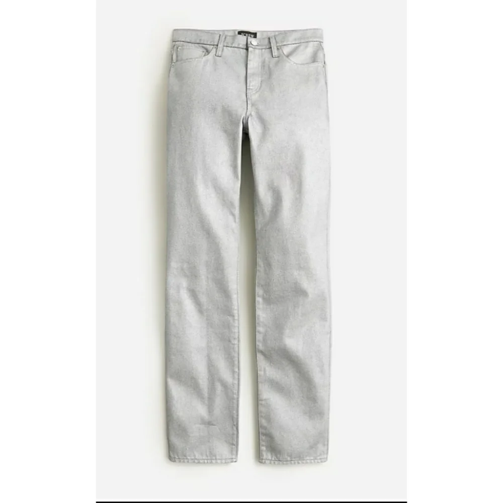 J.Crew Collection slouchy-straight jean in silver